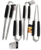 5 New Flame Glo Grilling Stainless Steel BBQ Tongs | 15.25" Long ea