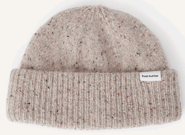 New FRANK and OAK The Donegal Lambswool Beanie | One Size Fits Most | Retails for $60+!