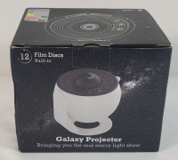 New - Ceiling Galaxy Projector w/12 Film Discs Built-In