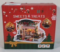 New - Christmas Minature 3D Wooden House Kit for Adults -DIY Christmas Candy House Kit . Some Assembly Required
