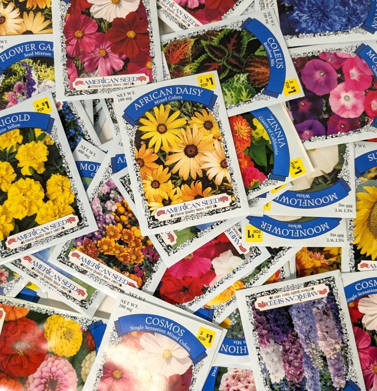 50 New Packs of Assorted Flower/Ornamental Plant Seeds | Sell By 12/2024, Good to Plant This Year