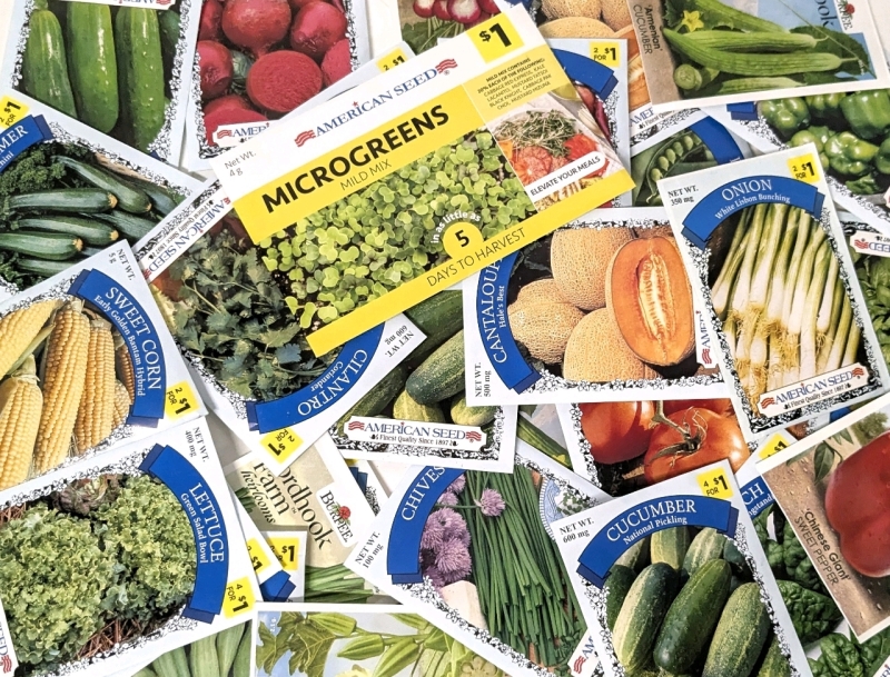50 New Packs of Assorted Vegetable/Fruit/Edible Plant Seeds | Sell By 12/2024, Good to Plant This Year