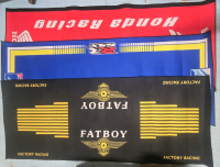 3 New | Indoor Floor Runner Carpets Racing Themed | Suzuki, Honda & Fatboy