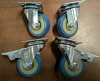 New GBL - 2'' Caster Wheels + Screws | 440Lbs Capacity | Heavy Duty Castor Wheels with Brakes. - 2