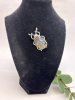 Rhinestone Beetle Cab Enamel Pau Shell Style Brooch - 4