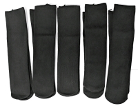 5 Pairs New Size 36-44 Black Socks