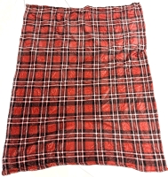 New Soft Red Plaid Minky Lap Blanket &bull; 39.4" x 51.2"