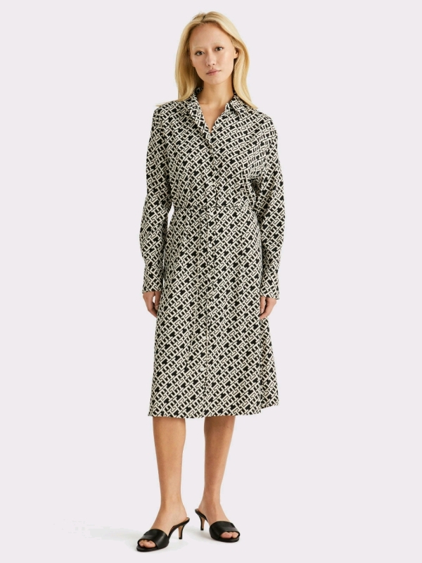 New Size Medium Women's TOMMY HILFIGER W AMD Midi Shirt Dress | Retails $119