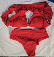 New | Womens Red Swimsuit Size:Medium