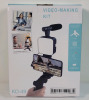 New - Smart Phone Video-Making Kit , Model KD-49 . Includes Mic , LED Light , Tripod & Smartphone Holder