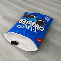 New Cozy Crinkle Paper Cat Tunnel Toy Bag - Fuled Cakesters 15.75 by 20.4"