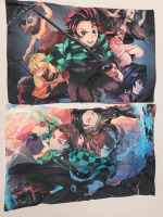 New - Demon Slayer : Kimetsu no Yaiba Anime Pillow Cases , Pair . Measures