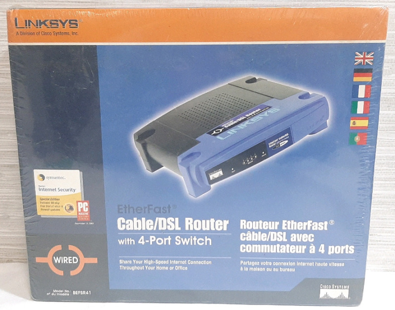 New Linksys EtherFSt Cable/DSL Internet Router