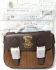 New HARRY POTTER x Glowmode 2.5L Hogwarts Badge Printed Crest Houndstooth Crossbody Adjustable Bag | 3" x 3" x 6.5" - 2