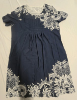 New | 3XL Womens Blue Fabric Dress