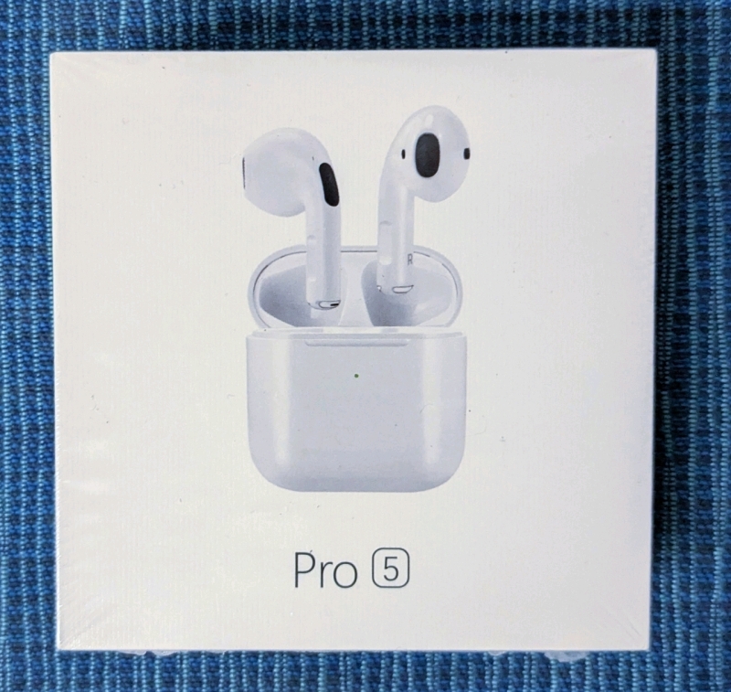 New Audio Pro5 Wireless Bluetooth Earbuds with Charging Case