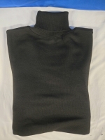 New | 5XL Mens Manfinity Black Knit Long Sleeve Turtle Neck Sweater