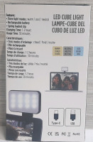 New LED Cube Light w/ Type-C Charging and 3 Light Modes