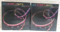 2 New Rolls of LED Strip Lights with Remote Control & Adjustable Colors