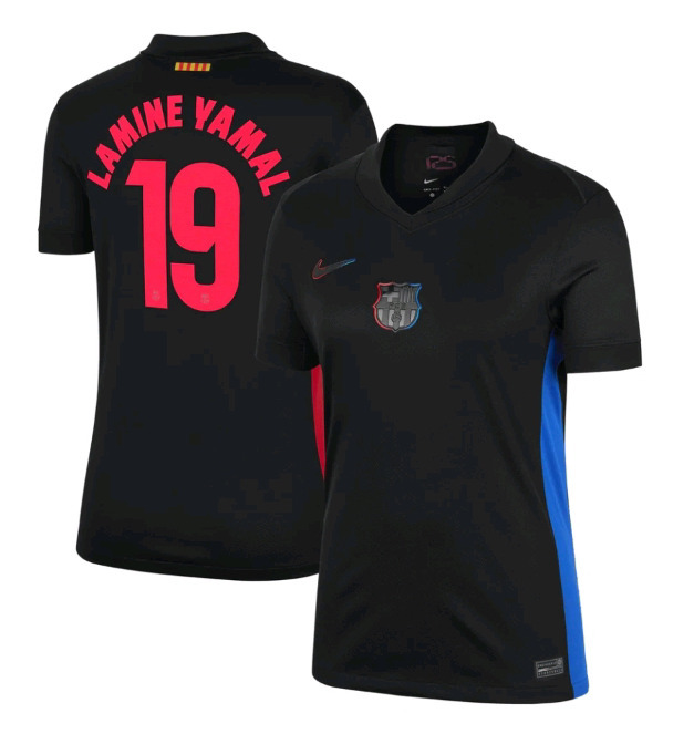 New | Adidas Lamine Yamal 19 Barcelona Nike 2024/25 Away Player Jersey Mens Size: Large - Black | * Retails $99.99 USD *