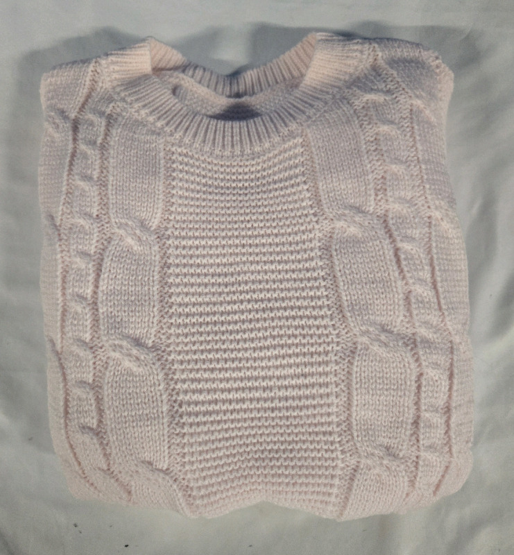 New | Womens Pink Knit Wool Sweater Size: Small