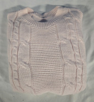 New | Womens Pink Knit Wool Sweater Size: Small
