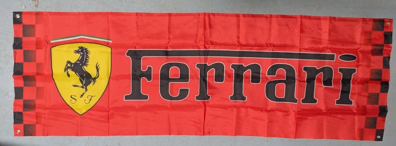 New Ferrari Banner. 23" by 70"
