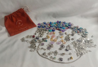 New | Over 30pcs | Bracelet Charms and Beads | Comes w/Bracelet | Silver & Gold Toned | Variety Designs