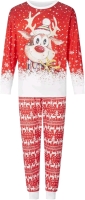 New sz Medium Men's Reindeer Pajama Set