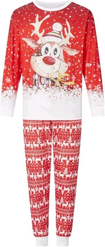 New sz XL Men's Reindeer Pajama Set