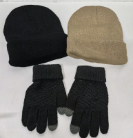 New O/S 3 Piece Adult Winter Hats & Gloves