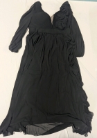 New: Size 2XL Women's - Black Frilly Dress
