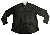 New Size XXL Men's Bamboo Blend Dress Shirt : Black (So Soft & Smooth!)