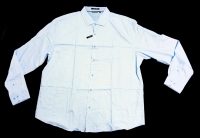 New Size XXL Men's Bamboo Blend Dress Shirt with Stretch : Light Blue (Seriously Soft & Smooth!)