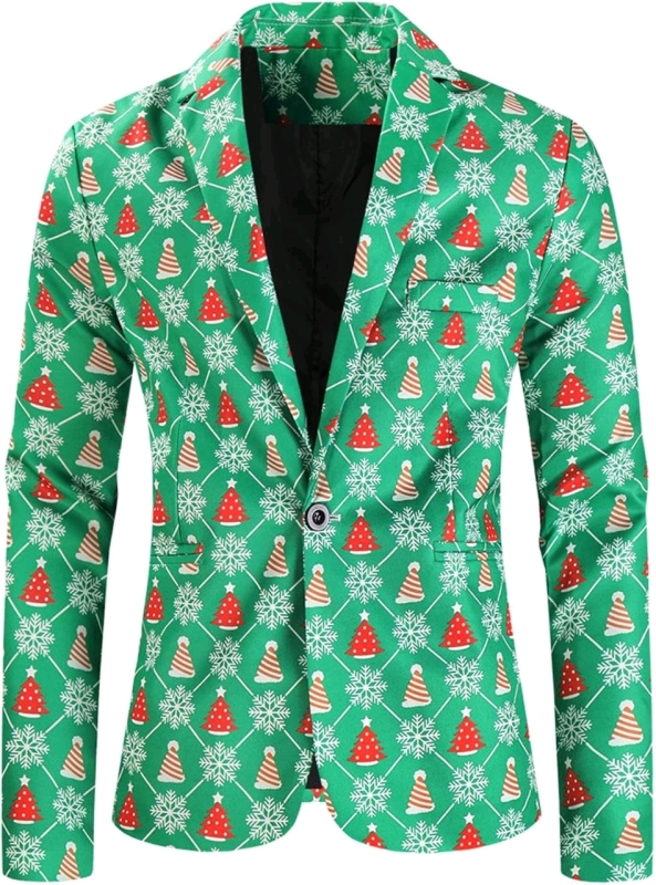 New Size 1-2XL* Men's Christmas Party Lined Suit Jacket