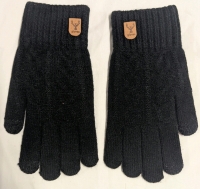 New: Black Thermal Gloves - Works on Touchscreen - No Size - Measures 8.5" From Wrist to Middle Finger