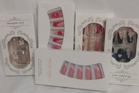 New | 5 Pck Ladies False Nails w/ Variety of Designs