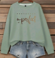 New sz 3XL (Fits Smaller) Women's Sweatshirt "Imperfect"