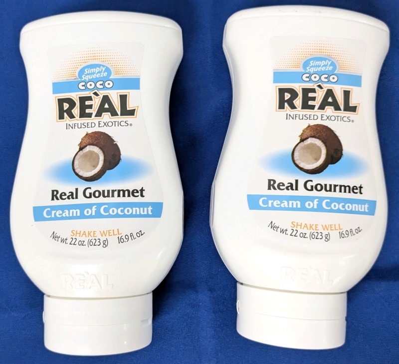 2 New Simply Squeeze Real Gourmet CREAM OF COCONUT &bull; 623g ea &bull; Best Before 07/2027