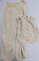 New Size 6 Women's Pinstripe Vest &Dress Slacks.