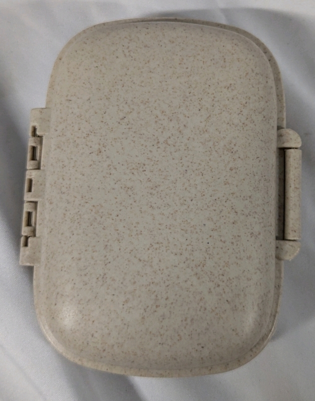 New Hard Shell Divided Jewellery Container. 4.5" Wide