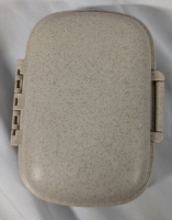 New Hard Shell Divided Jewellery Container. 4.5" Wide