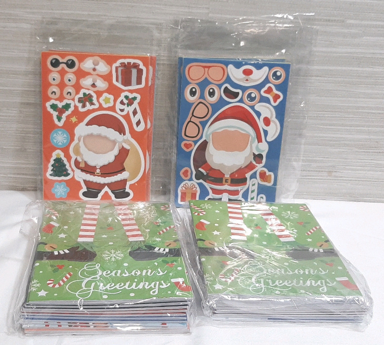 Lot of New Christmas Themed Cards & Sticker Sheets