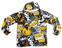 New Size XL Men's Lightweight Graffiti Comic Book Sound Effects Graphic Hoodie
