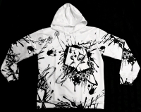 New Size XL Men's Lightweight Poker Splatter Graphic Hoodie