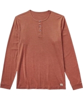 New VUORI Long Sleeve Ease Performance Top (Copper Heather) Size: Large.