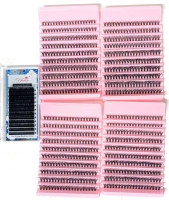 5 New Packs of Lash Cluster Extensions &bull; 8-16mm 40D (200ea in Pink Packs) & Yelux C 0.05