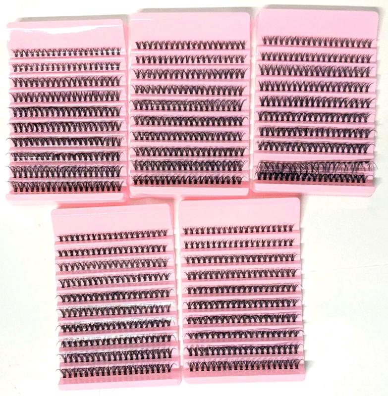 5 New Packs of Lash Cluster Extensions &bull; 8-16mm 40D | 200 Clusters per Pack