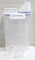 New - Dry Food Storage Container & Measuring Cup (Up to 2.5kg) .