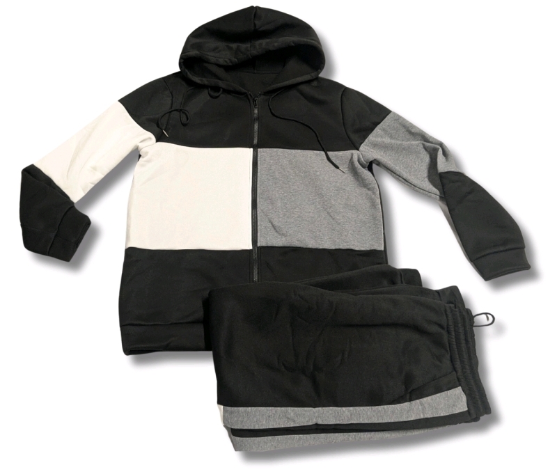 New Size 2XL Men's Jogging Pants & Zip-Up Hoodie Set